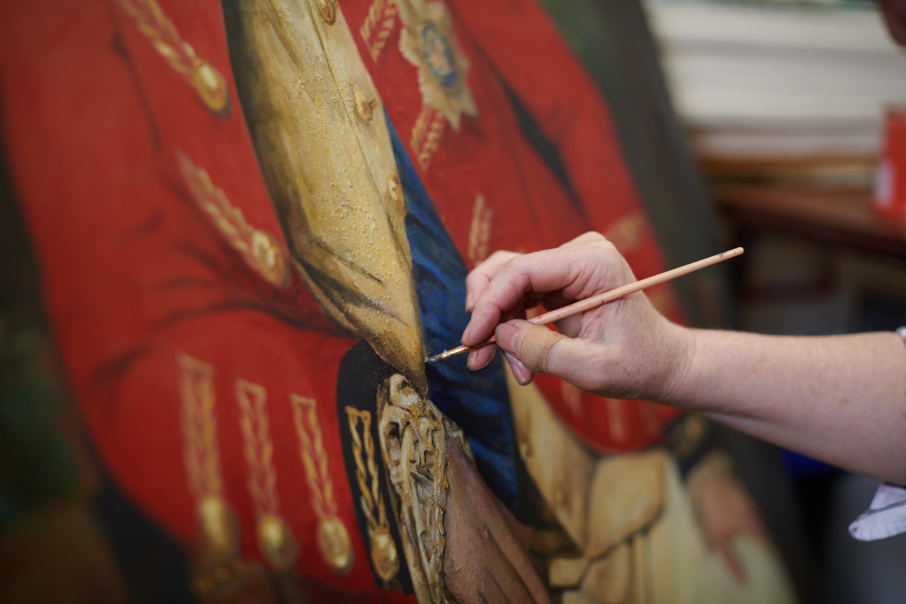 Conservation treatment in progress